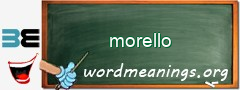 WordMeaning blackboard for morello